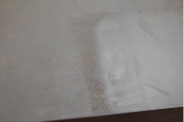 中古　美品　maruni(マルニ木工)　地中海シリーズ　お気に入りを美しく飾れるガラス扉のコーナーキャビネット　(R-088471)