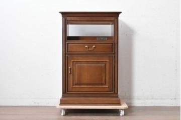 中古　美品　maruni(マルニ木工)　地中海ロイヤルシリーズ(ROYAL)　上品な金具が映える格調高い電話台　定価約15万円　(R-088472)