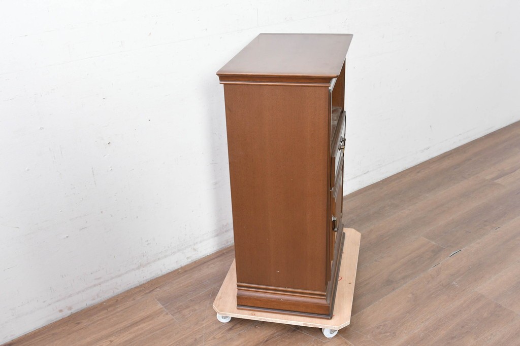 中古　美品　maruni(マルニ木工)　地中海ロイヤルシリーズ(ROYAL)　上品な金具が映える格調高い電話台　定価約15万円　(R-088472)