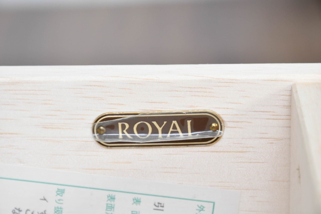 中古　美品　maruni(マルニ木工)　地中海ロイヤルシリーズ(ROYAL)　上品な金具が映える格調高い電話台　定価約15万円　(R-088472)
