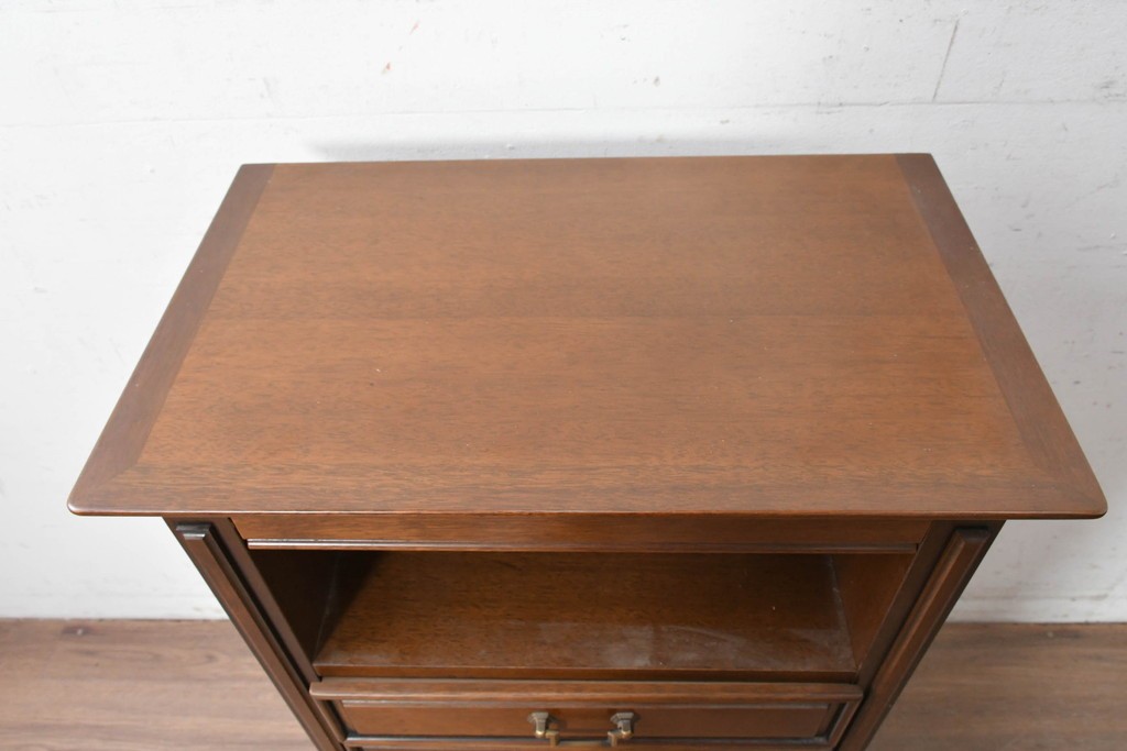 中古　美品　maruni(マルニ木工)　地中海ロイヤルシリーズ(ROYAL)　上品な金具が映える格調高い電話台　定価約15万円　(R-088472)