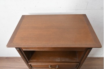 中古　美品　maruni(マルニ木工)　地中海ロイヤルシリーズ(ROYAL)　上品な金具が映える格調高い電話台　定価約15万円　(R-088472)