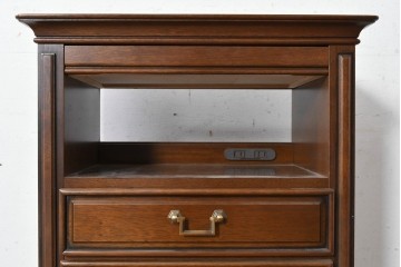 中古　美品　maruni(マルニ木工)　地中海ロイヤルシリーズ(ROYAL)　上品な金具が映える格調高い電話台　定価約15万円　(R-088472)