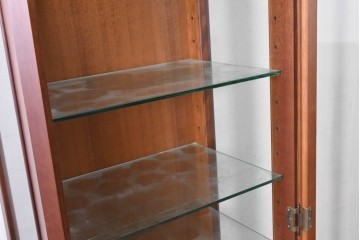 中古　美品　maruni(マルニ木工)　地中海シリーズ　照明付きでコレクションを美しく魅せるキュリオケース64　定価約33万円　(R-088474)