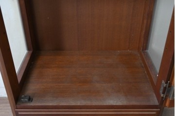 中古　美品　maruni(マルニ木工)　地中海シリーズ　照明付きでコレクションを美しく魅せるキュリオケース64　定価約33万円　(R-088474)