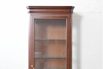 中古　美品　maruni(マルニ木工)　地中海シリーズ　照明付きでコレクションを美しく魅せるキュリオケース64　定価約33万円　(R-088474)