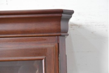 中古　美品　maruni(マルニ木工)　地中海シリーズ　照明付きでコレクションを美しく魅せるキュリオケース64　定価約33万円　(R-088474)