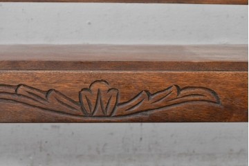 和製ヴィンテージ　神戸洋家具　COLONY HOUSE(コロニーハウス)　クラシカルな彫刻入りの卓上シェルフ　(R-088479)