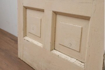 イギリスアンティーク建具　1930年頃　ペイントの風合いが魅力の木製ドア1枚　(R-088481)