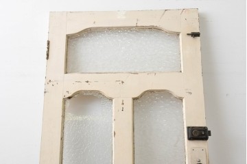 イギリスアンティーク建具　1930年頃　ペイントの風合いが魅力の木製ドア1枚　(R-088481)