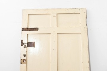 イギリスアンティーク建具　1930年頃　鮮やかな赤色が目を引くペイントドア1枚　(R-088483)
