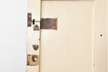 イギリスアンティーク建具　1930年頃　鮮やかな赤色が目を引くペイントドア1枚　(R-088483)