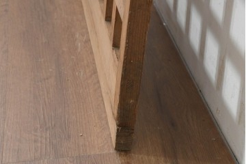 アンティーク建具　大正から昭和初期　マス目デザインが美しい幅狭のきつね格子蔵戸1枚　(R-088484)