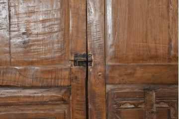 アジアンヴィンテージ建具　異国情緒あふれる枠付き窓1枚　(R-088495)