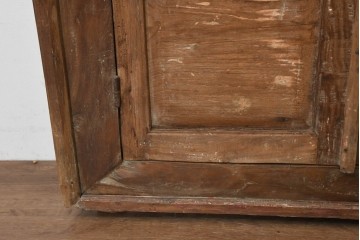 アジアンアンティーク建具　異国情緒あふれる枠付き窓1枚　(R-088496)
