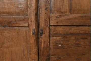 アジアンアンティーク建具　異国情緒あふれる枠付き窓1枚　(R-088496)
