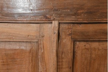 アジアンアンティーク建具　異国情緒あふれる枠付き窓1枚　(R-088497)