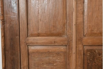 アジアンアンティーク建具　異国情緒あふれる枠付き窓1枚　(R-088497)