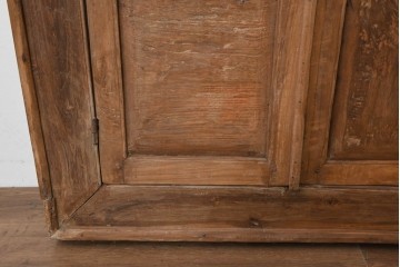 アジアンアンティーク建具　異国情緒あふれる枠付き窓1枚　(R-088497)