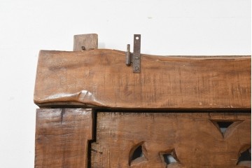 アジアンアンティーク建具　異国情緒あふれる枠付き窓1枚　(R-088497)