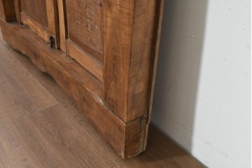 アジアンアンティーク建具　異国情緒あふれる枠付き窓1枚　(R-088497)