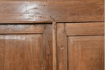 アジアンアンティーク建具　透かし彫りが華やかな枠付き窓1枚　(R-088498)