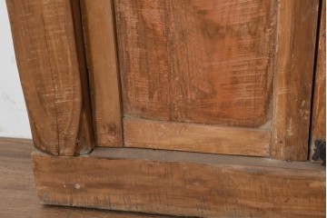 アジアンアンティーク建具　透かし彫りが華やかな枠付き窓1枚　(R-088498)