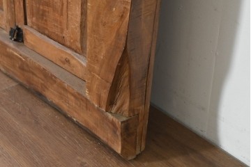 アジアンアンティーク建具　透かし彫りが華やかな枠付き窓1枚　(R-088498)