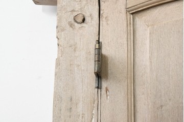 ヴィンテージ建具　インド　フェンス付き　アーチ型のデザインが印象的な枠付き窓1枚　(R-088499)