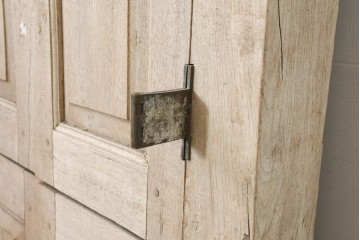 ヴィンテージ建具　インド　フェンス付き　アーチ型のデザインが印象的な枠付き窓1枚　(R-088499)