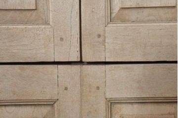 ヴィンテージ建具　インド　フェンス付き　アーチ型のデザインが印象的な枠付き窓1枚　(R-088499)