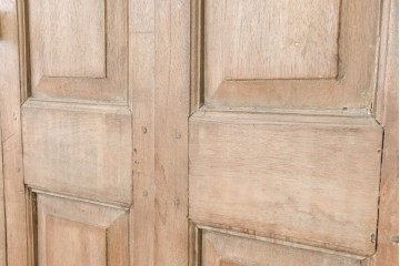 ヴィンテージ建具　インド　フェンス付き　アーチ型のデザインが印象的な枠付き窓1枚　(R-088500)