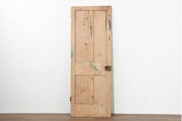 フランスアンティーク建具　パイン材　温かみのある木肌が魅力のドア1枚　(R-088510)
