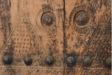 アンティーク建具　モロッコ　プリミティブな雰囲気が味わい深いドア1枚　(R-088521)