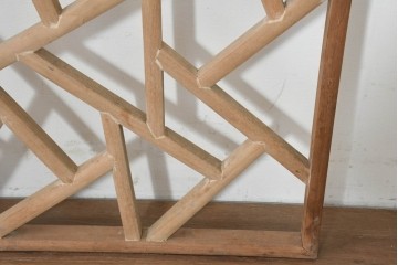 ヴィンテージ建具　1980年頃　氷裂文のような意匠が美しいパネル1枚　(R-088523)