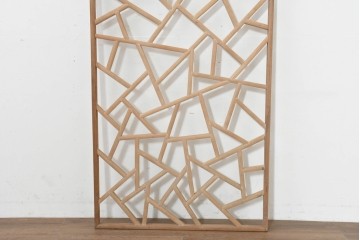 ヴィンテージ建具　1980年頃　氷裂文のような意匠が美しいパネル1枚　(R-088523)