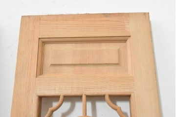 中国ヴィンテージ建具　伝統的な格子意匠が美しい格子窓2枚セット　(R-088525)