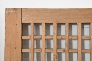 中国アンティーク建具　1900年頃　李朝風建具　花形金具がアクセントになった片開き戸2枚セット　(R-088529)