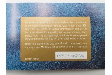 ドイツ　MONTBLANC(モンブラン)　マイスターシュテュック146　14K(14金)　艶やかなブラック軸が上品な万年筆　ケース付き　(R-088553)