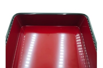 能登輪島塗　藤八屋　木製　蒔絵による花丸文が華やかな御重　共箱付き　(R-088559)