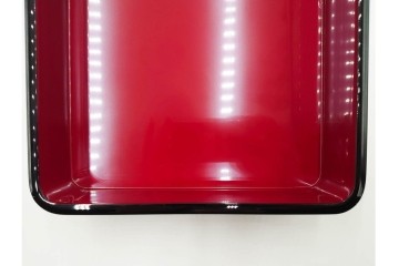 能登輪島塗　藤八屋　木製　蒔絵による花丸文が華やかな御重　共箱付き　(R-088559)