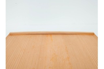 根来塗　朱塗りの御好椀揃と彩り豊かな独楽盆セット　共箱付き　(R-088560)