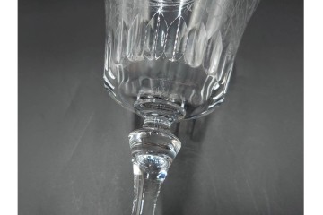 フランス　Baccarat(バカラ)　パルメ　繊細な装飾が上品なワイングラス6点セット　外箱付き　(R-088562)