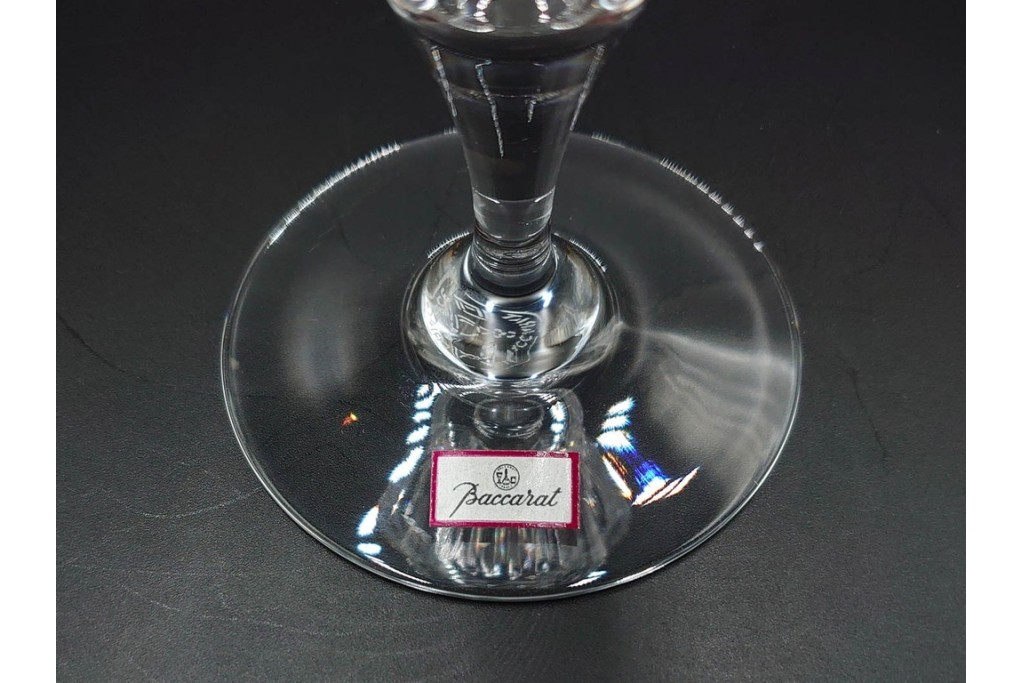 フランス　Baccarat(バカラ)　パルメ　繊細な装飾が上品なワイングラス6点セット　外箱付き　(R-088562)