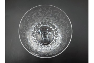 フランス　Baccarat(バカラ)　パルメ　繊細な装飾が上品なワイングラス6点セット　外箱付き　(R-088562)