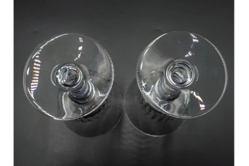 フランス　Baccarat(バカラ)　パルメ　繊細な装飾が上品なワイングラス6点セット　外箱付き　(R-088562)