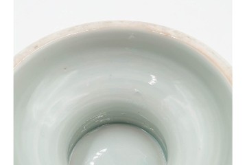 江戸期　古伊万里　染付　舞う鶴の絵付けが魅力の盃洗　(R-088564)