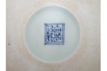 江戸期　古伊万里　染付　雲鶴文中皿(5.9寸)　輪花型・蛸唐草文なます皿(4.9寸)　異なる意匠が魅力の皿5点セット　(R-088570)