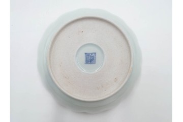 江戸期　古伊万里　染付　雲鶴文中皿(5.9寸)　輪花型・蛸唐草文なます皿(4.9寸)　異なる意匠が魅力の皿5点セット　(R-088570)