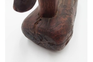 李朝　デコイ　木彫の素朴な風合いが味わい深い木雁　(R-088572)